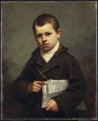 The News Boy, 1879 by Robert Harris